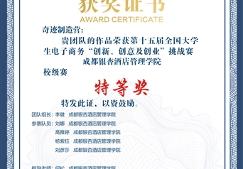第十五届全国大学生电子商务“创新、创意及_特等奖